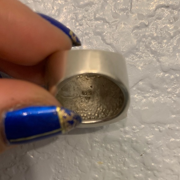 925 silver pink Swarovski crystal statement ring - Picture 7 of 7